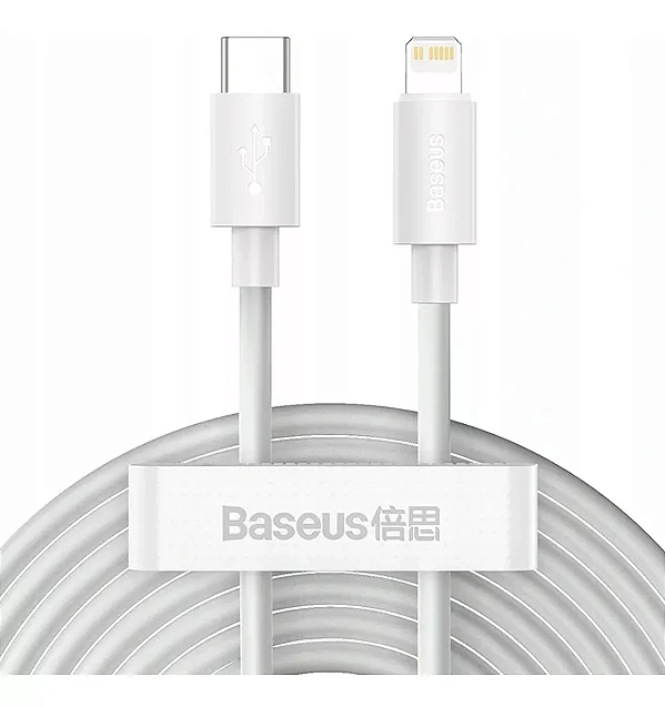 Kit C/ 2 Cabos Lightning Usb- C Pd 20w 1.5m Baseus