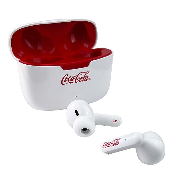 FONE DE OUVIDO TWS FLOW EARBUDS BRANCO COCA-COLA X IWILL
