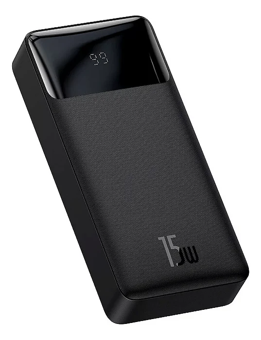 CARREGADOR PORTÁTIL POWER BANCK TURBO 15W BIPOW DISPLAY 30.000MAH - BASEUS