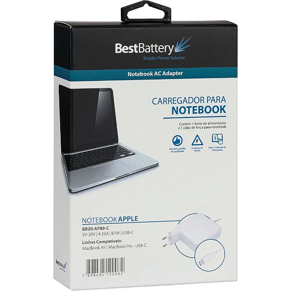 FONTE CARREGADOR PARA NOTEBOOK BB20-AP89-C -BESTBATTERY
