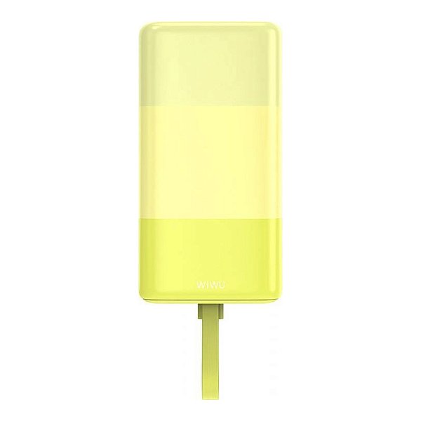 CARREGADOR PORTÁTIL WIWU CANDY POWER BANK 10000MAH AMARELO