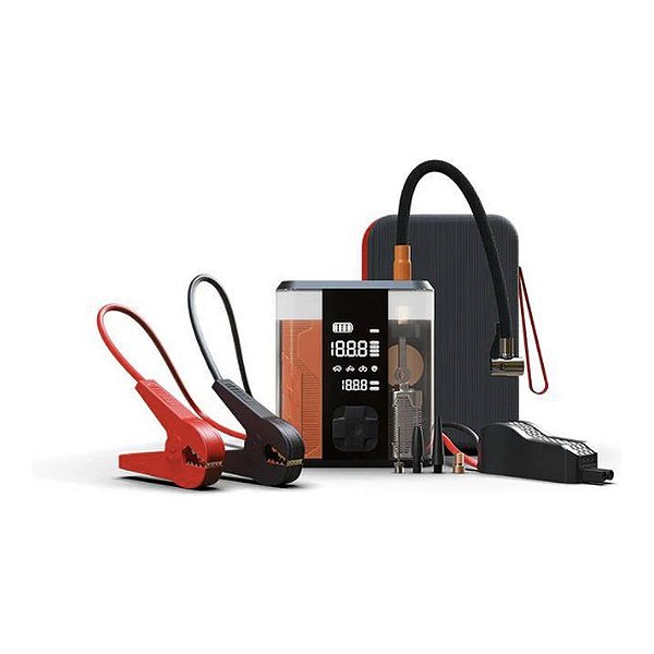 CAR GUARDIAN WIWU 4 EM 1 CG201 PARTIDA AUXILIAR E COMPRESSOR PRETO