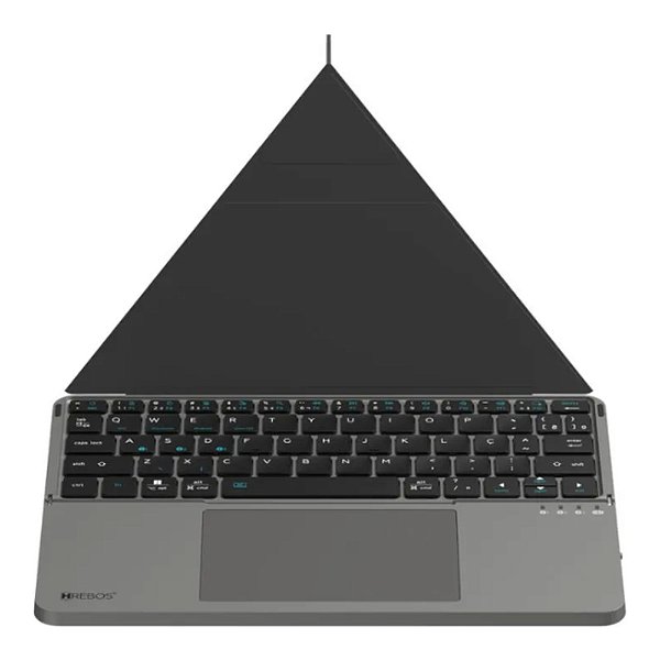 TECLADO BLUETOOTH HREBOS LYRA PARA TABLET ABNT2 COM TOUCHPAD IF-607