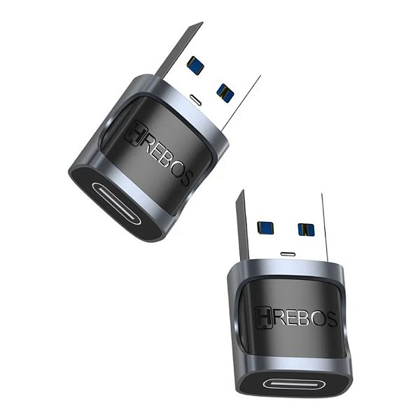 ADAPTADOR OTG HREBOS ECHOLINK USB-A PARA TIPO C 5GBPS AD-706