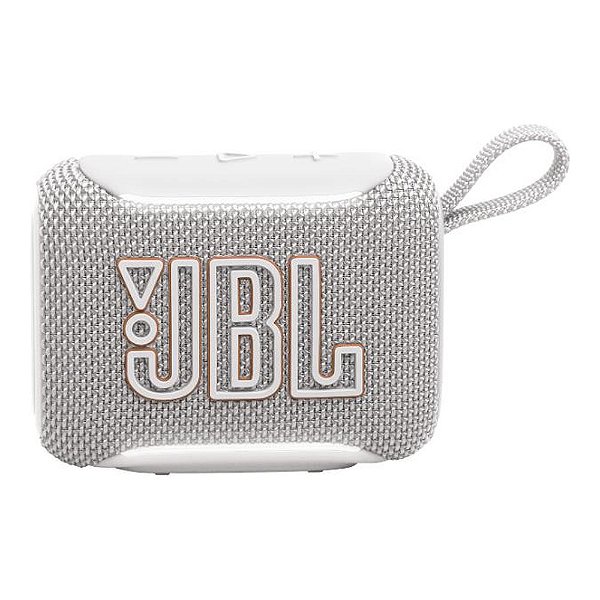 CAIXA DE SOM BLUETOOTH JBL GO 5 BRANCA À PROVA D'ÁGUA IP68 COM ILUMINAÇÃO AMBIENTE