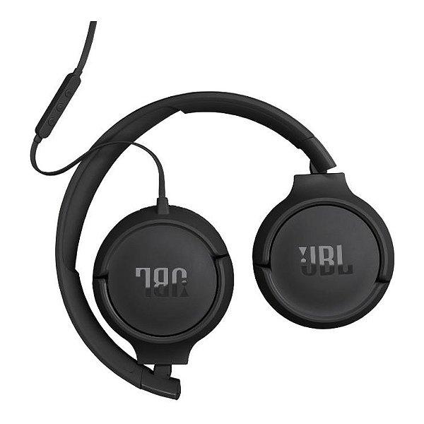 FONE DE OUVIDO COM FIO JBL TUNE 520C USB-C PRETO COM MICROFONE