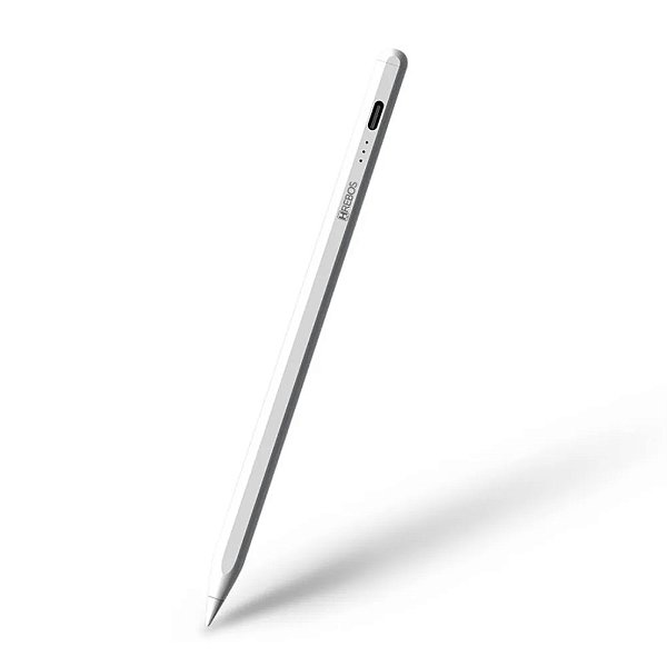 CANETA DIGITAL HREBOS IDEAPEN PARA IPAD RECARREGÁVEL USB-C BRANCA IF-236