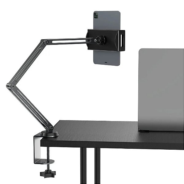 SUPORTE ARTICULADO HREBOS PIVOTARM DE MESA PARA CELULAR E TABLET SU-262