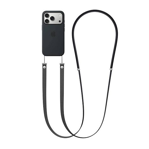 CORDÃO WIWU CROSSBODY STRAP PARA CELULAR PRETO