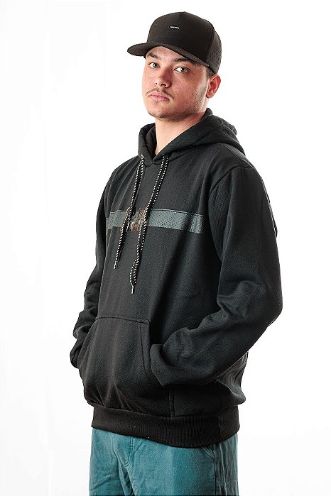 Blusa Moletom Masculina com Capuz Fechado GANGSTER