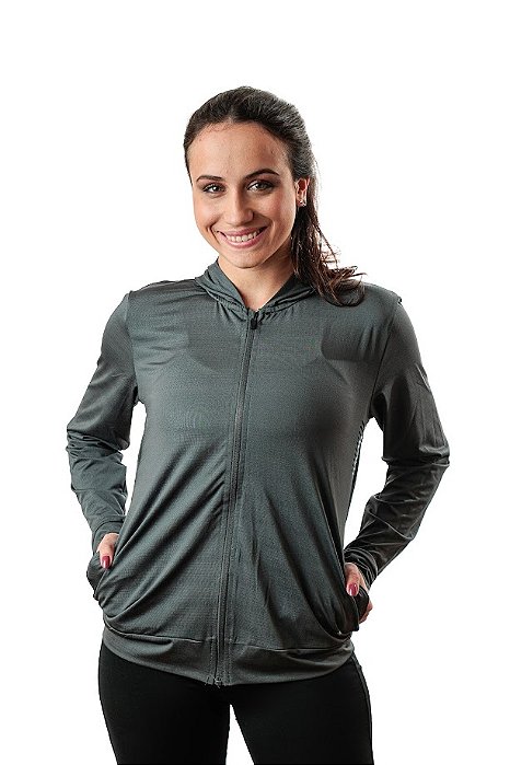 Camisa Especial Manga Longa Feminina com Capuz - KAMIBI