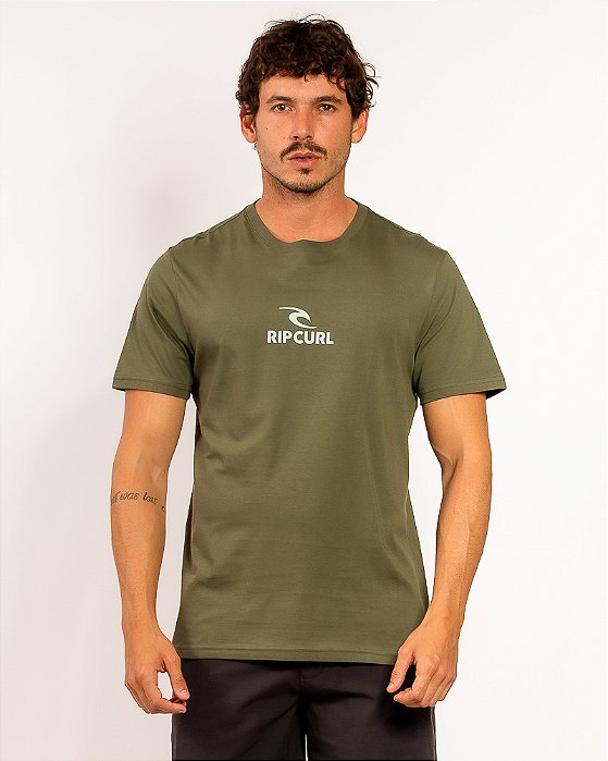 Camiseta Rip Curl Icon Tee Dark Olive