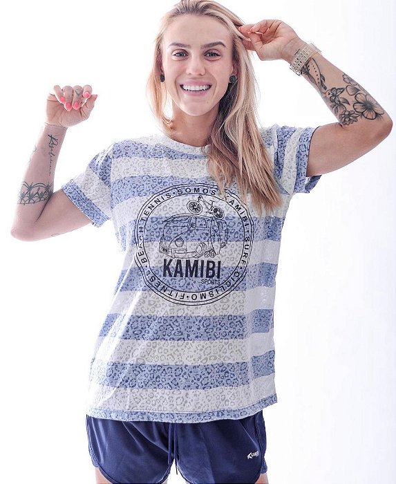 Camiseta Listrada Kombi Grande Kamibi Sports