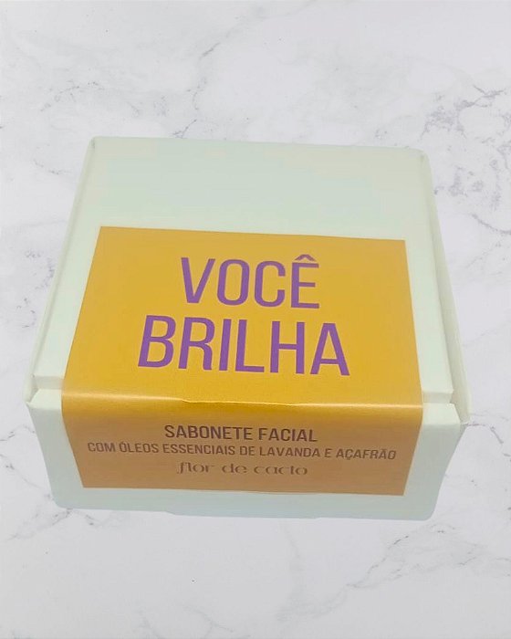 Sabonete Facial de Açafrão, Girassol e Lavanda