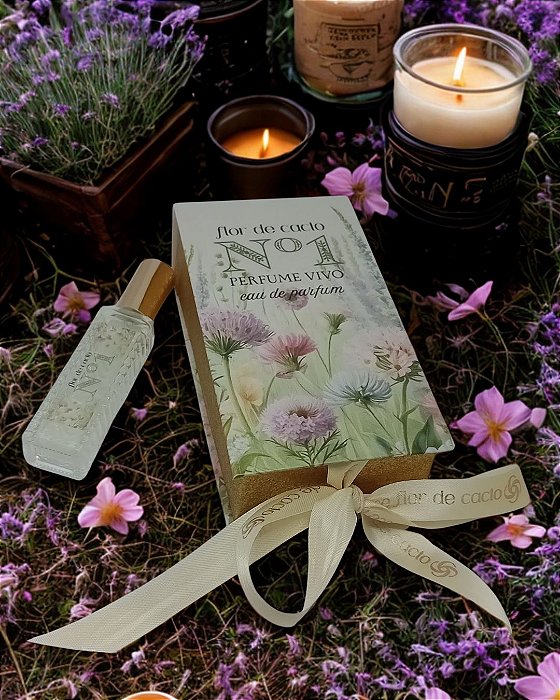 Perfume Natural Flor de Cacto Nº 1 – Eau de Parfum de Alta Concentração com Óleos Essenciais Nobres