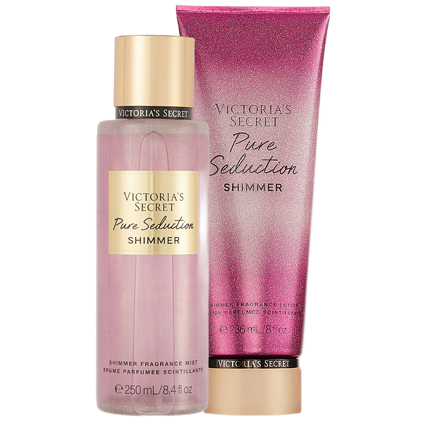 Body Splash & Hidratante Corporal Pure Seduction Shimmer Victorias Secret - 250ml/236ml
