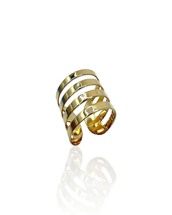 Anel Listras Vazadas - Bijuteria