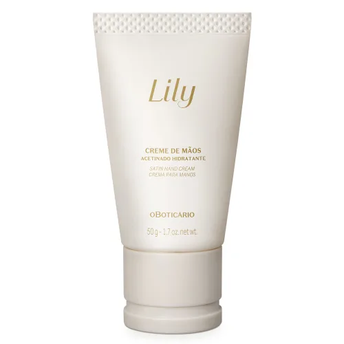 Creme De Mãos Acetinado Hidratante Lily 50G