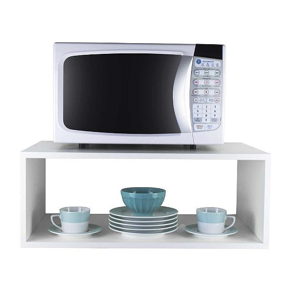 Nicho para Micro-ondas Forno Elétrico Cozinha Branco 60cm