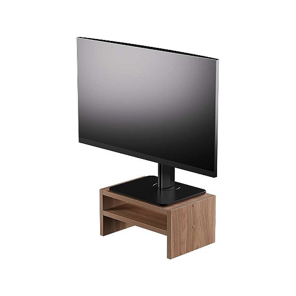 Base Suporte para Monitor Apoio de Mesa Madeira Freijó