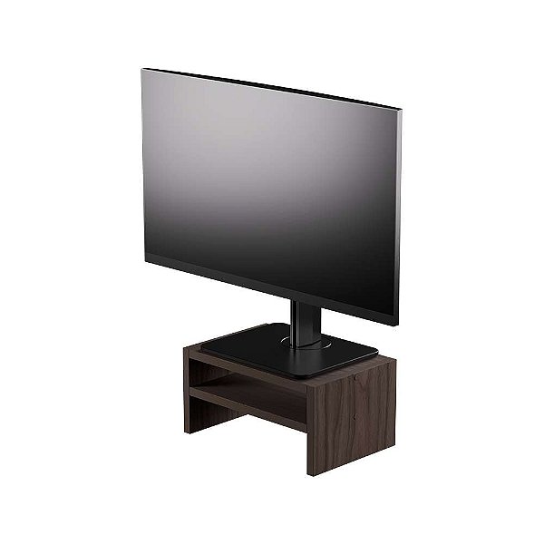 Suporte para Monitor Base de Mesa Nogal Madeira