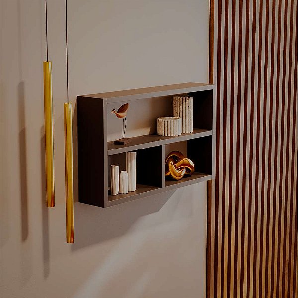 Nicho de Parede Decorativo Preto Pequim para Sala Quarto Hall