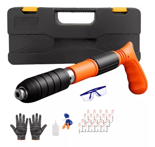 Pistola De Fixaçâo De Açâo Direta Finca Pinos+60 Pinos