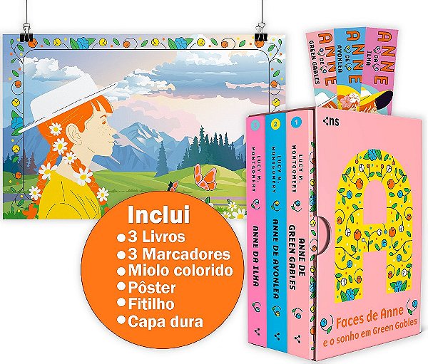 Box Faces De Anne E O Sonho Em Green Gables - Edição De Luxo + Fitilho + Pôster