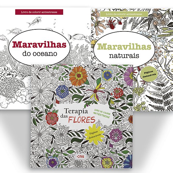 Coleção “Terapia Das Cores – Livros Para Colorir Antiestresse”