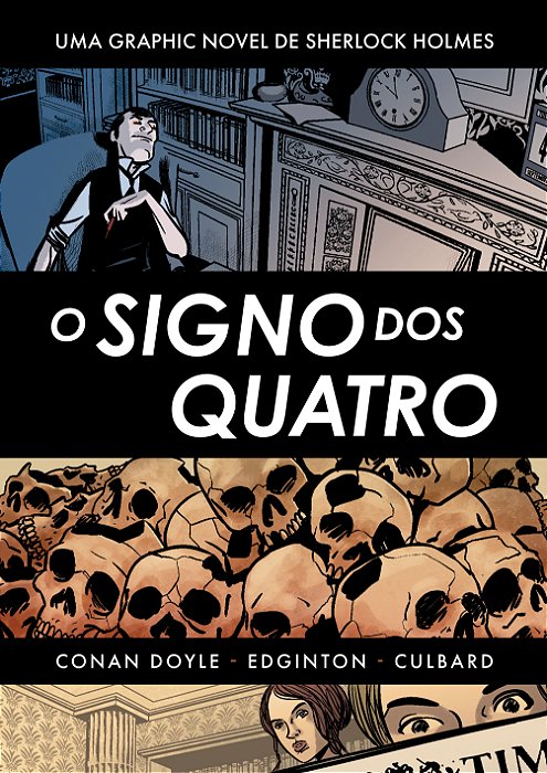 Sherlock Holmes: O Signo Dos Quatro Hq Inédita - Acompanha Cards E Marcador
