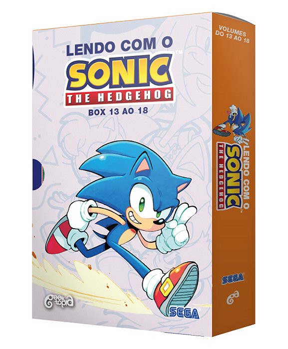 Box Lendo Com o Sonic – The Hedgehog (Vol. 13 ao 18)