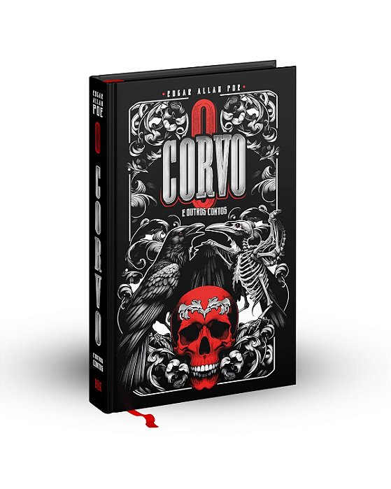 O Corvo | Edgar Allan Poe | Capa Dura Luxo - Fitilho E Brindes