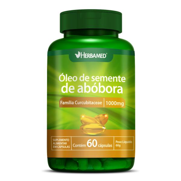 Óleo de Semente de Abóbora 1000mg 60 Caps