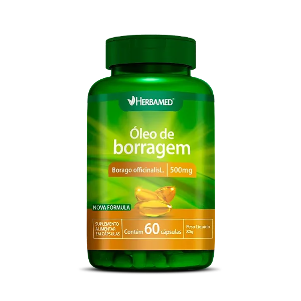 Óleo de Borragem 60 Caps 500mg
