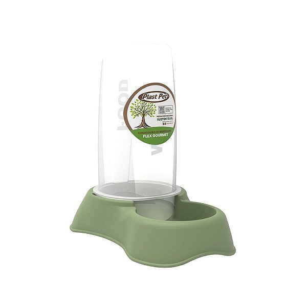 Bebedouro Ou Comedouro Flex Gourmet Eco 1500Ml - Gold