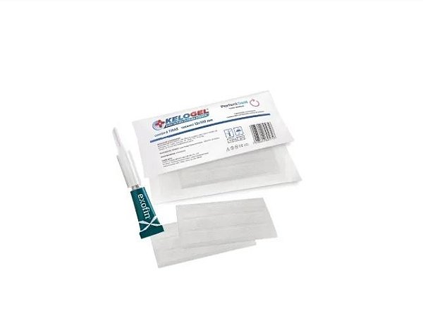 Kit Kelogel em Adesivo Cirúrgico 60cm Steristrip + Exofin 1mL