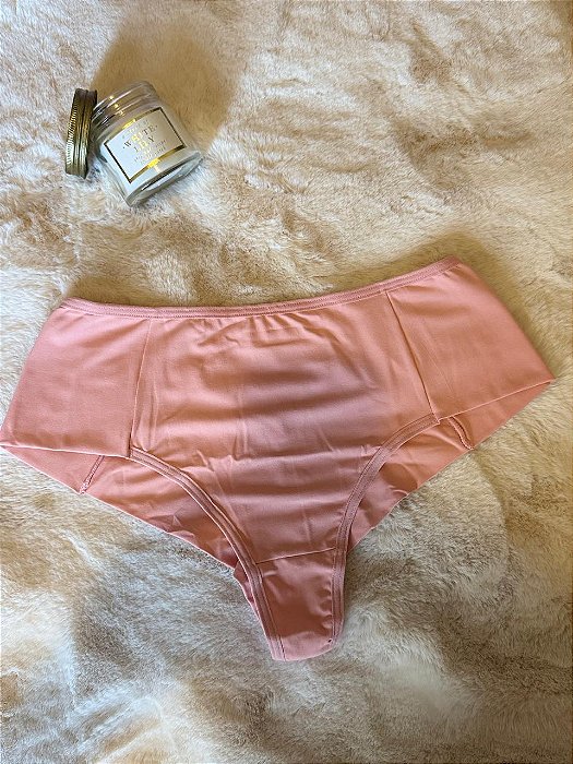 Calcinha fio duplo rosê -  romance GG