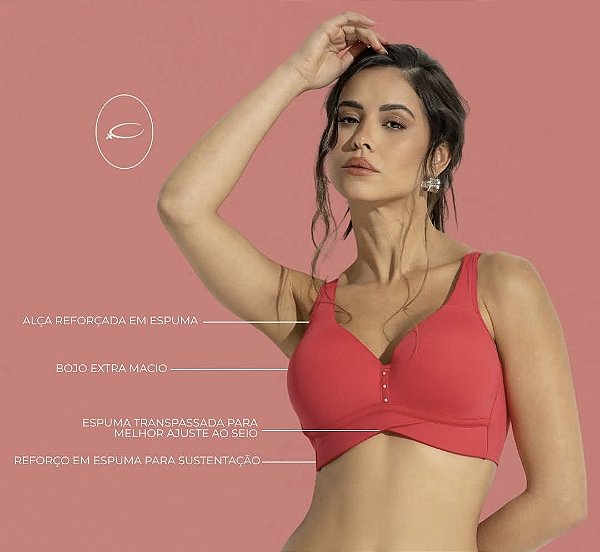 Sutiã bojo soft com lateral larga