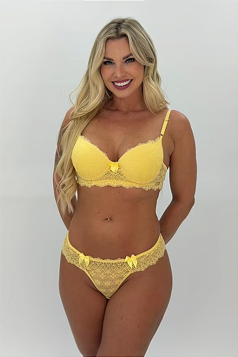 Conjunto Marilia - Sutiã com bojo e aro