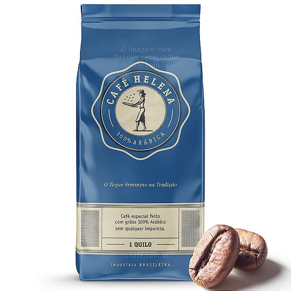 1Kg Café em Grãos Helena - Gourmet 100% Arábica