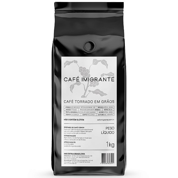 Café em Grãos Imigrante 100% Arábica 1kg