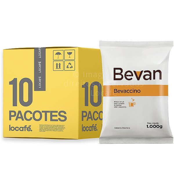 Cappuccino Solúvel Bevaccino Bevan - 10Kg (10x1kg)