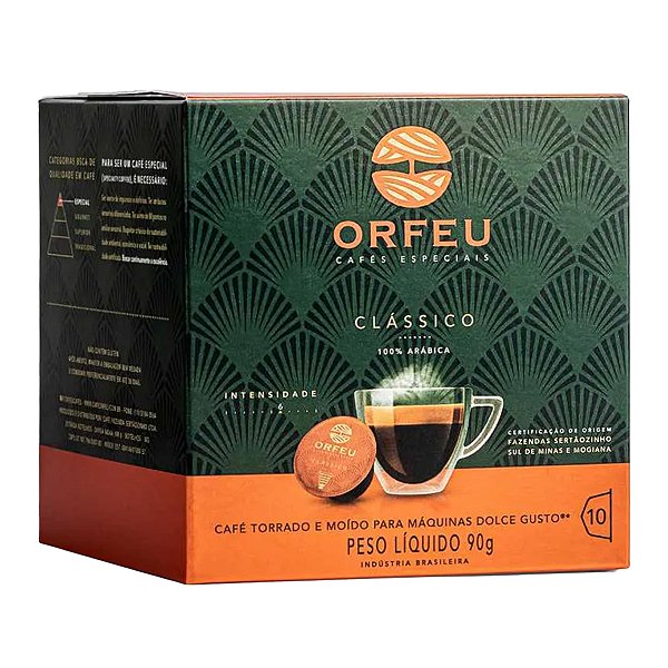 ORFEU Cápsulas De Café Orfeu Clássico Compatível Com Dolce Gusto® - 10 Unidades