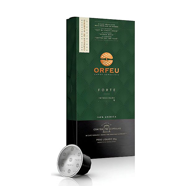 Café Orfeu Forte em Cápsulas compatíveis Nespresso® - 10 Cápsulas