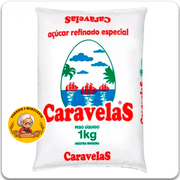 ACUCAR REF CARAVELAS 1KG