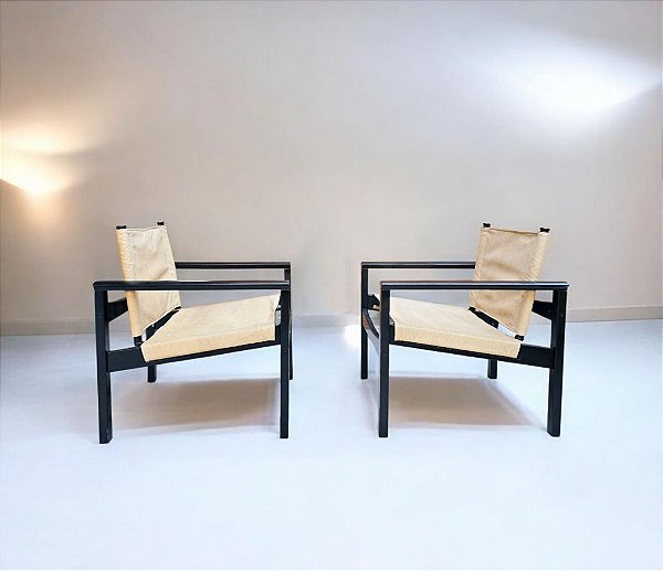 MICHEL ARNOULT| PAR DE POLTRONAS PEG-LEVE.
