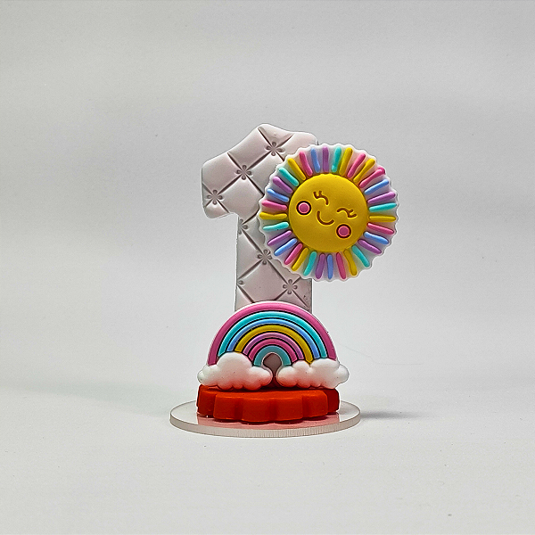Vela de Aniversário - Primeira Volta ao Sol - 1  Ano
