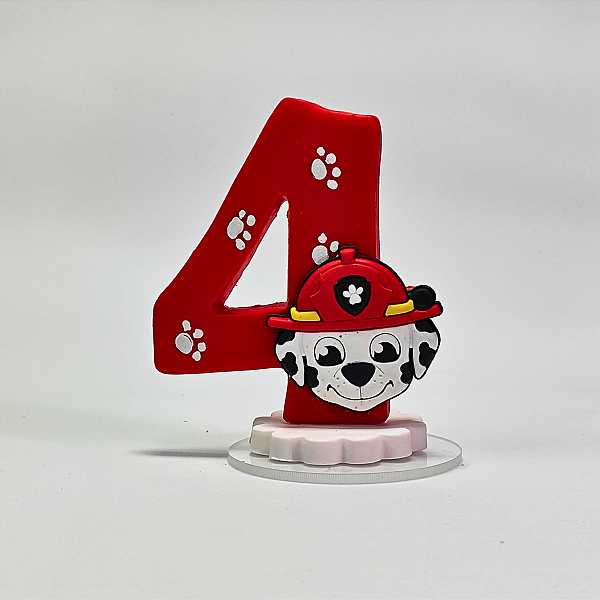Vela de Aniversário – Tema Patrulha Canina 4 Anos