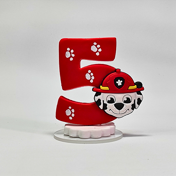 Vela de Aniversário – Tema Patrulha Canina 5 Anos