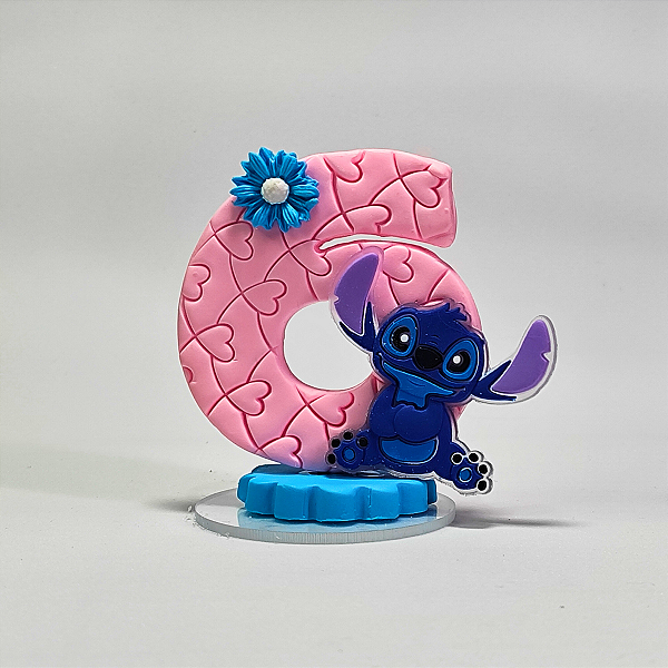 Vela de Aniversário – Tema Lilo & Stitch 6 Anos